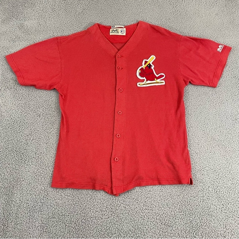 VTG St.Louis Cardinals Mirage Jersey Men M Red Knit 90s MLB